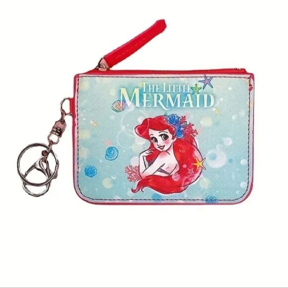 Disney’s Little Mermaid Ariel Cardholder Keychain Wristlet - Picture 2 of 3